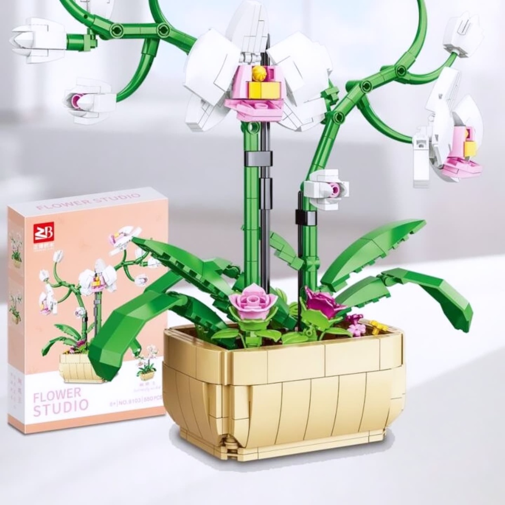 Lego maceta de flores Orquideas 550 pcs