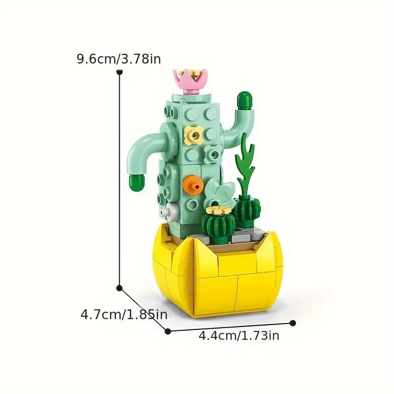 Flor Suculenta Cáctus 84 pcs 