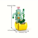 Flor Suculenta Cáctus 84 pcs 