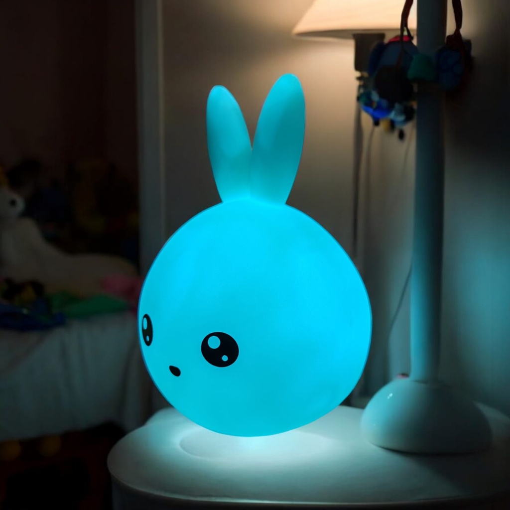 Lámpara Led conejito Turqueza