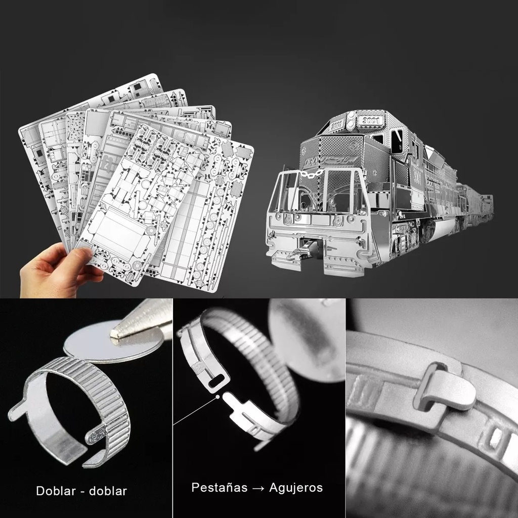 Set de trenes americanos 43 cm