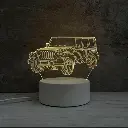 [LVEH-001] Lámpara Acrílica De Dos Colores Jeep.webp