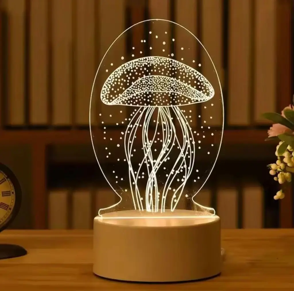[LANI-005] Lámpara Acrílica De Dos Colores Meduza 3.webp