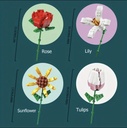 Lego flor individual Rosa 70pcs