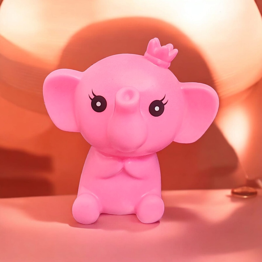 Lámpara Led Elefantito Rosado