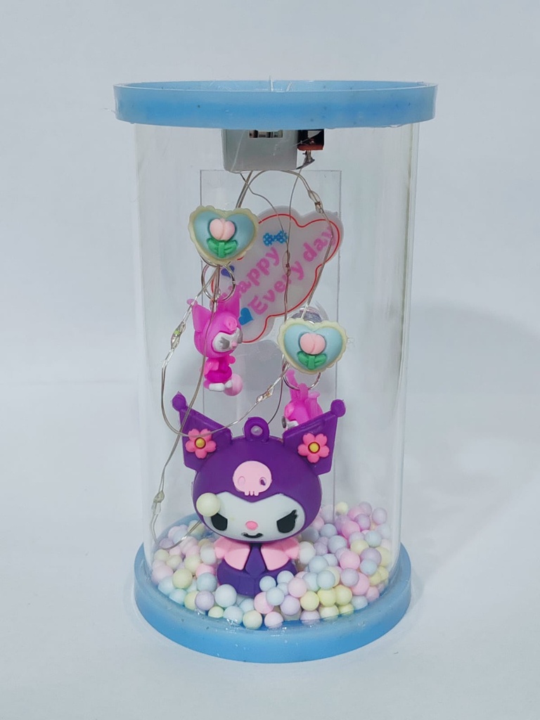 Lámpara de cristal Sanrio Kuromi