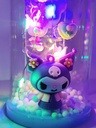 Lámpara de cristal Sanrio Kuromi
