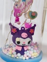 Lámpara de cristal Sanrio Kuromi