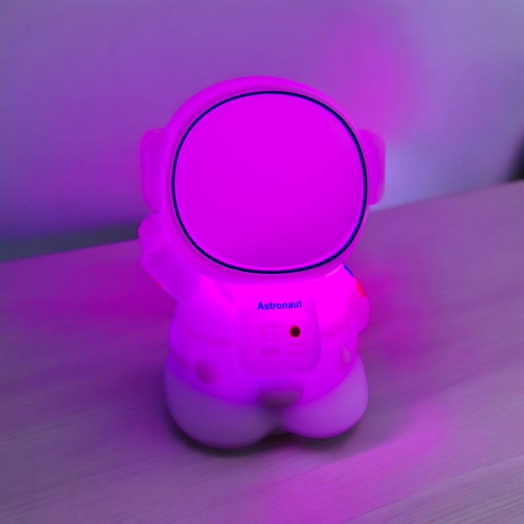 Lámpara de silicón suave Multicolor Astronauta