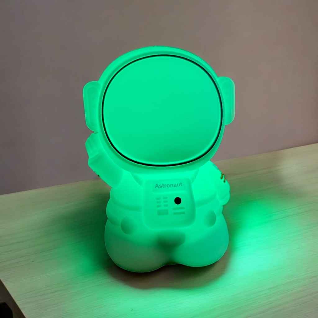 Lámpara de silicón suave Multicolor Astronauta