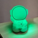 Lámpara de silicón suave Multicolor Astronauta