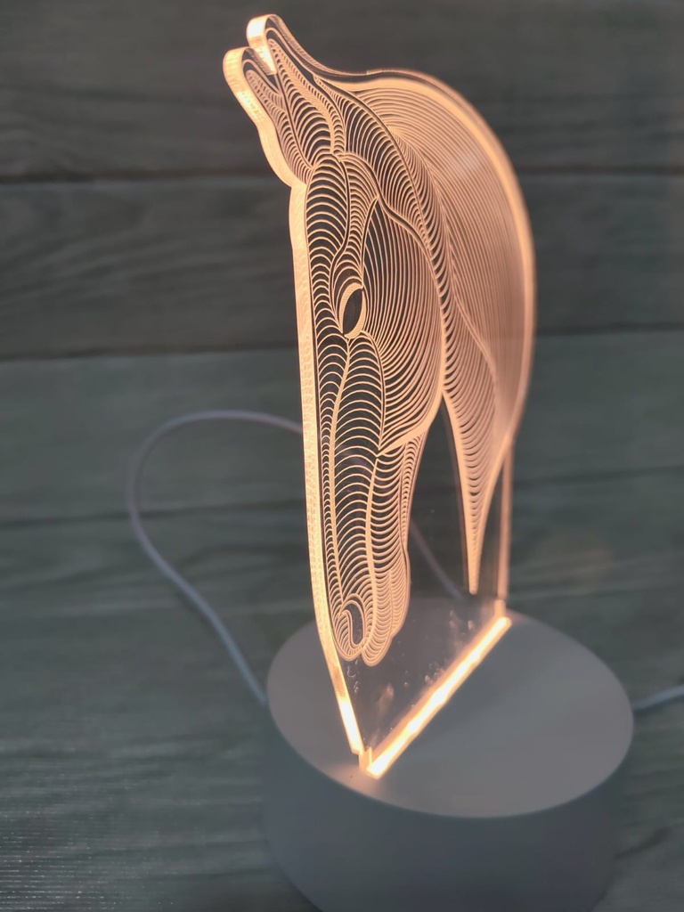 Lámpara Acrílica Led Caballo
