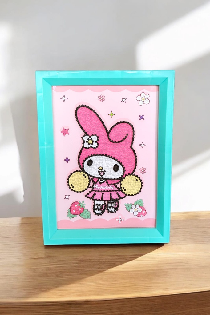 Cuadro Sanrio Melody Pompom amarillo