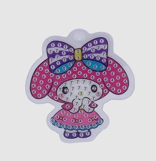 Llavero diamantes My Melody Vestido Rosa