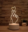 Lámpara Led Corazón Coreano