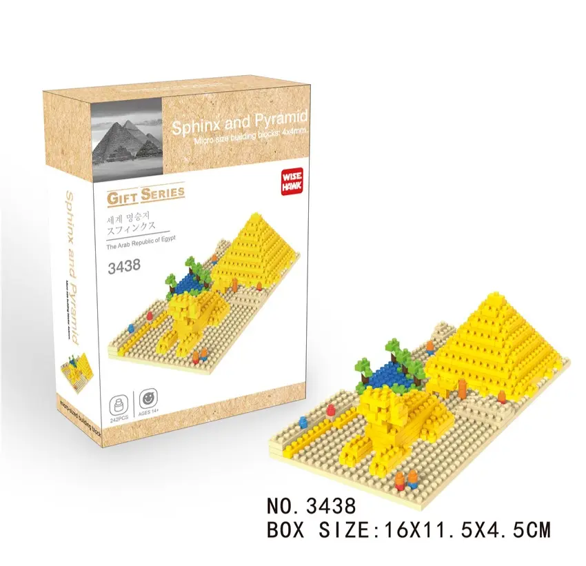 Esfinge y Pirámide mini block 242 pcs 