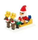 Trineo santa figura navideña mini block 166 pcs