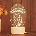 Lámpara Acrílica De Dos Colores Meduza 