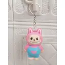 Llavero Squishy Labubu Rosa 