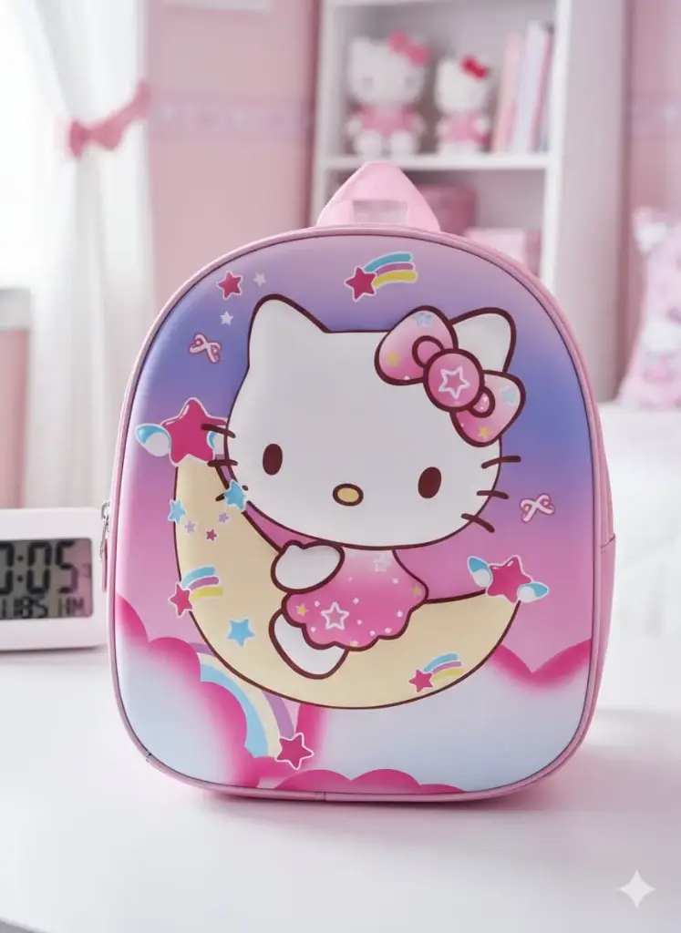Mochila Escolar Hello Kitty Lunita 