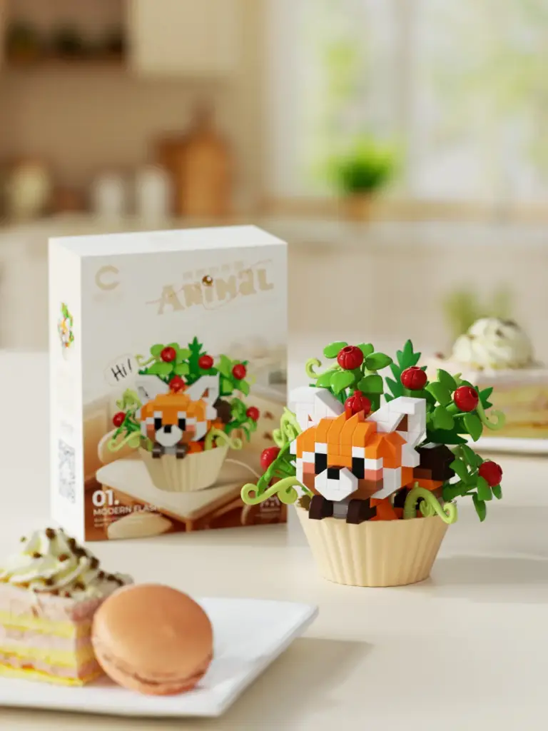 Cupcake Panda Rojo 239 pcs 