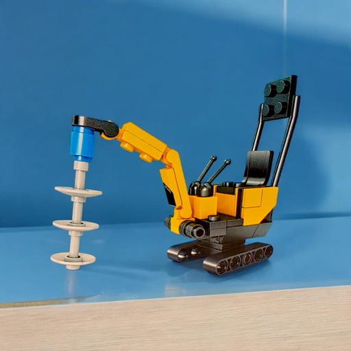 [C-80462-7] Vehículo de construcción Perforadora 55 pcs