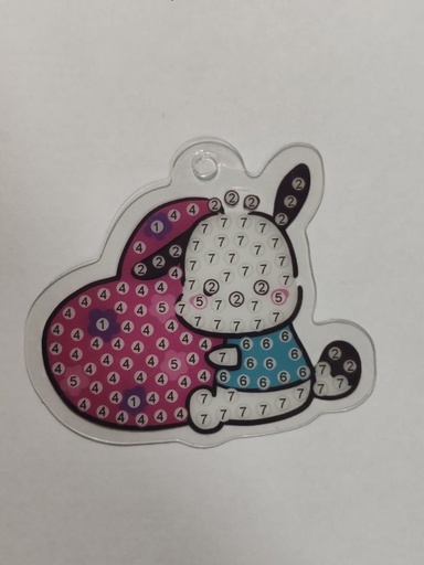 [AG31] Llavero diamantes  Pochacco Corazón