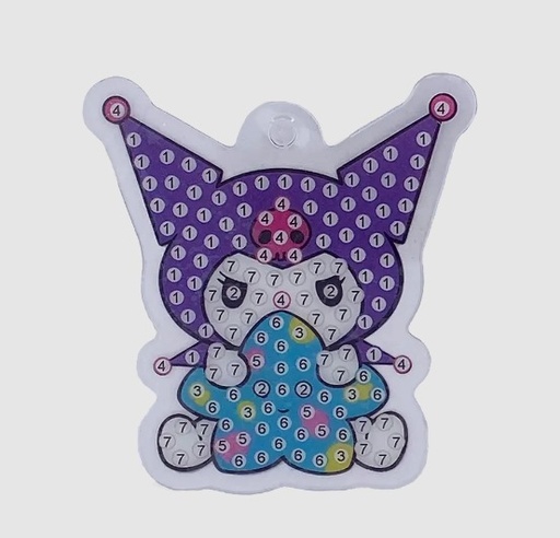 [AG37] Llavero diamantes  Kuromi Estrella
