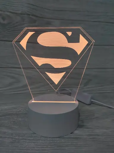 [LSUP-008] Lámpara Acrílica Led Superman
