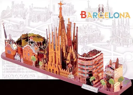 [EDI-021-C] Barcelona Street View -Color- 