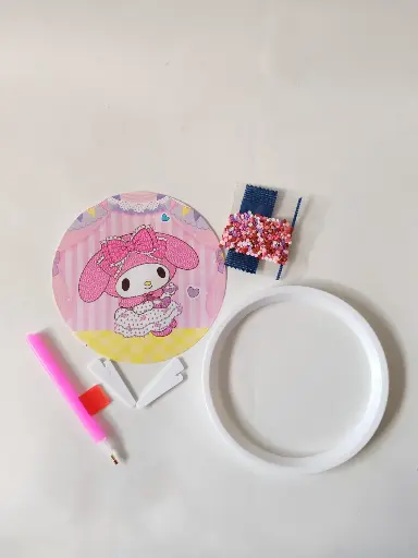 [ADOC-37] Cuadro Sanrio Redondo Melody Moña