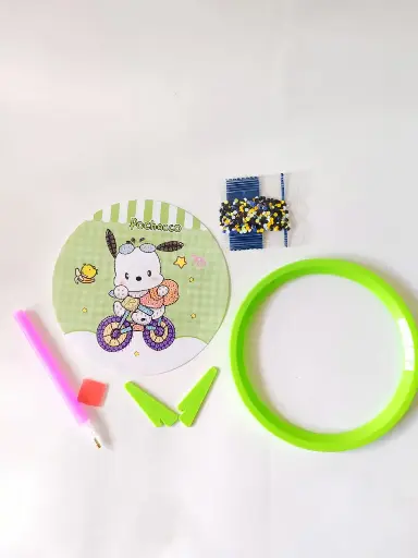 [ADOC-40] Cuadro Sanrio Redondo Pochacco Bicicleta
