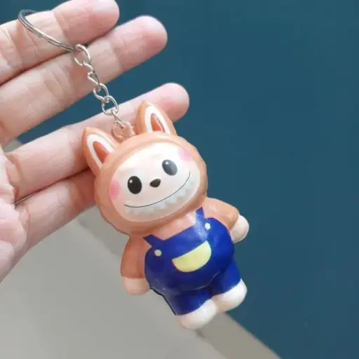 [AG119] Llavero Squishy Labubu azul 
