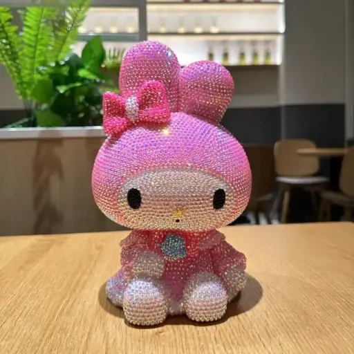 [AG136] Alcancía Pintura de Diamantes 3D My Melody 14cm  