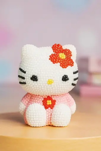 [AG141] Figura Pop Diamantes 3D Hello Kitty  sentada 9 cm 