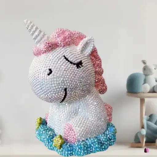 [AG142] Figura Pop Diamantes 3D Unicornio 10 cm 