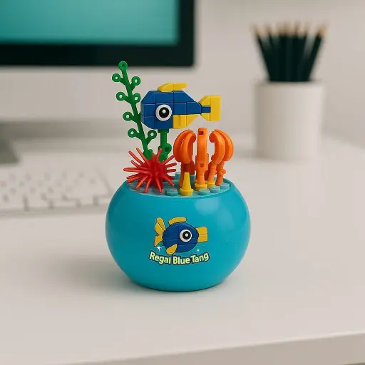 [A-1038A-5] Set de legos Regal Blue Tang Fish Tank 75pcs 