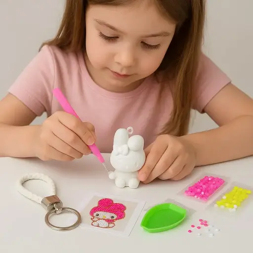 [AG146] Llavero diamond painting My Melody de pie 