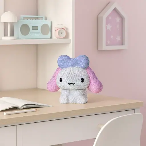 [AG150] Alcancía Pintura de Diamantes 3D  Cinnamonroll Moñita 15cm 