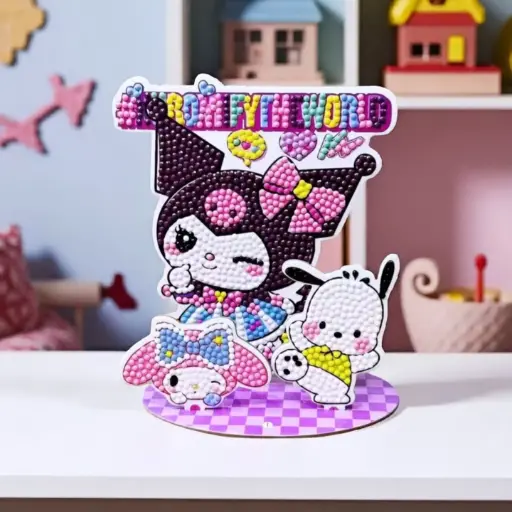 [ADOC-51] Set Diamond Painting 3d Kuromi 