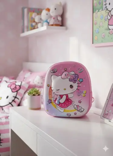 [ADOC-58] Mochila Escolar Hello Kitty Vestidito  