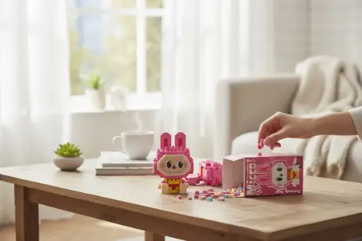 [I-660A04] Labubu 04 Fucsia 154 pcs   