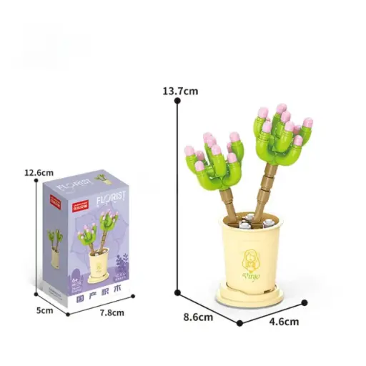 [F-8717-6] Flor Suculenta Sedum Pachyphyllum -Virgo-  76 pcs 