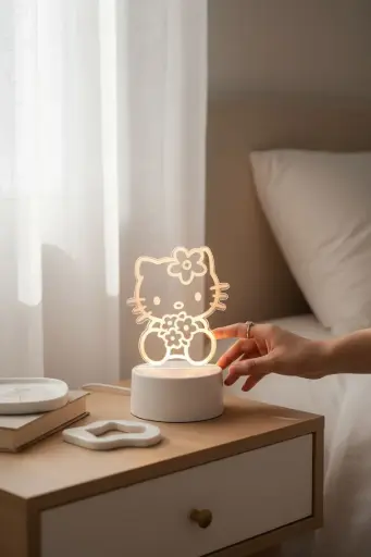 [483084] Lámpara Acrílica Hello Kitty