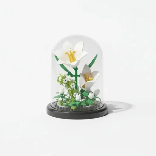 [MZ-460] Domo de flores Lirio