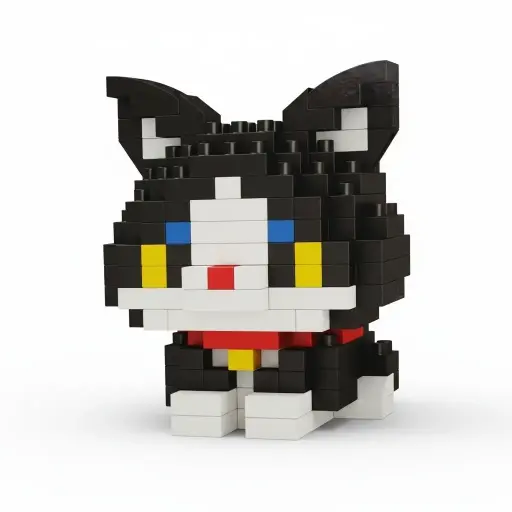 [7690A] Mini Lego My Pets Smoquin cat 202 pcs