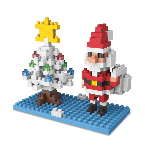 [I-2512] Santa y Arbolito figura navideña mini block 157pcs